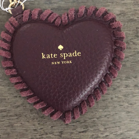 Kate Spade heart Bag Charm/keychain - Picture 3 of 8